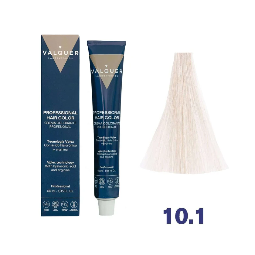 VALQUER 10.1 RUBIO PLATINO CENIZA TINTE 60 ML