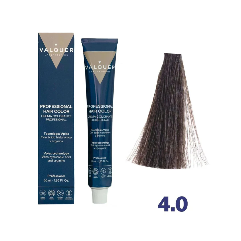 VALQUER 4.0 CASTAÑO MEDIO TINTE 60 ML
