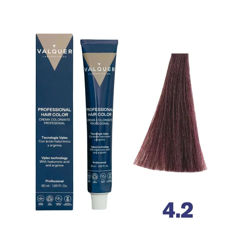 VALQUER 4.2 CASTAÑO MEDIO VIOLETA TINTE 60 ML