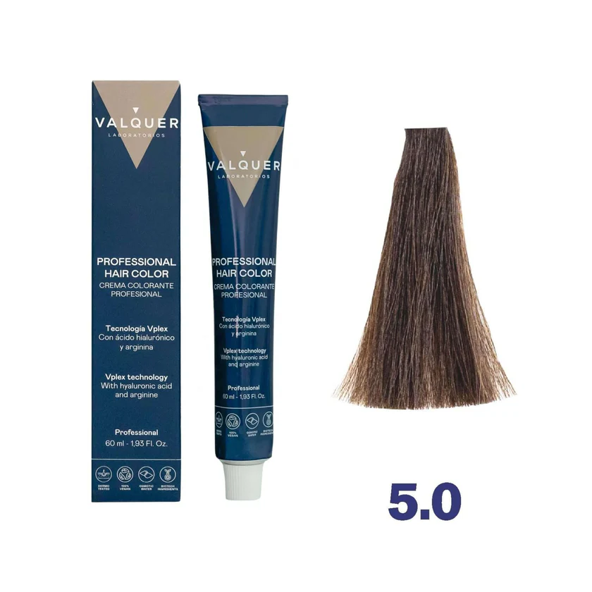 VALQUER 5.0 CASTAÑO CLARO TINTE 60 ML