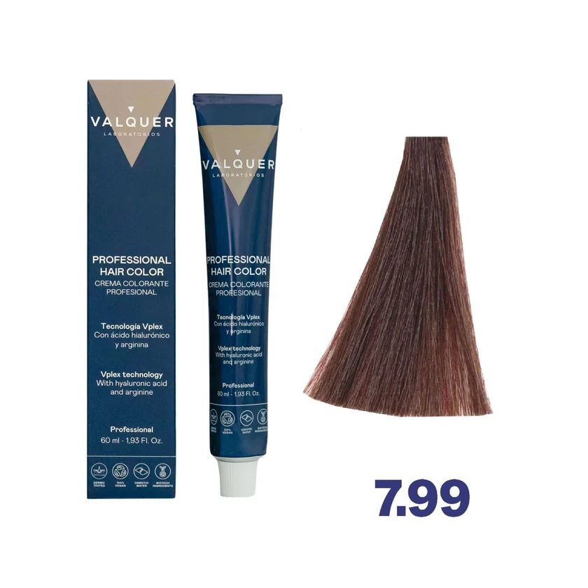 VALQUER 7.99 RUBIO MEDIO MARRON INTENSO TINTE 60 ML