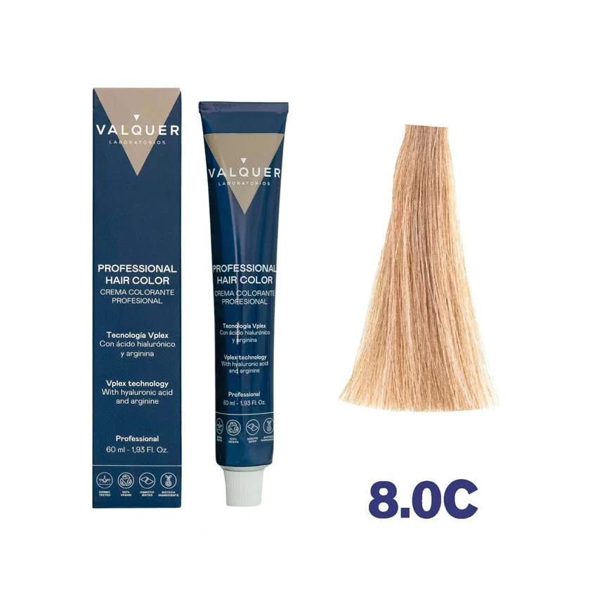 VALQUER 8.0C RUBIO CLARO FRÍO TINTE 60 ML