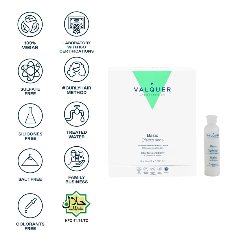 VALQUER ACONDICIONADOR EFECTO SEDA 12 X 15 ML