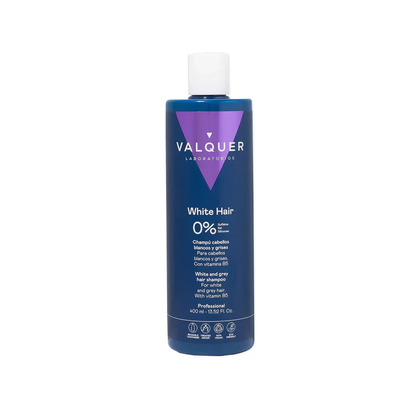 VALQUER CHAMPU CABELLOS BLANCOS Y GRISES 400 ML