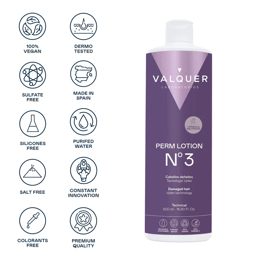 VALQUER LIQUIDO PARA PERMANENTE Nº 3 (ESTROPEADOS) 500 ML