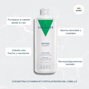 CUIDADOS CHAMPU BIOTINA KERATINA 1000 ML VALQUER