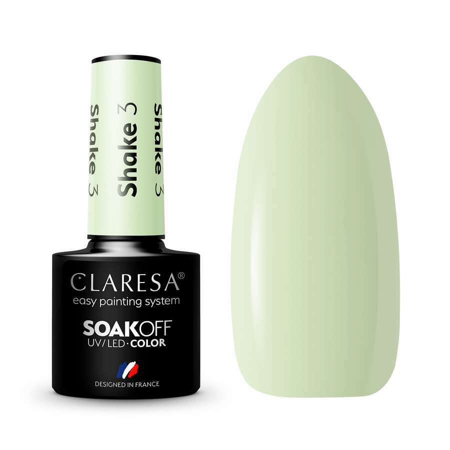 ESMALTE SEMIPERMANENTE PASTEL CLARESA SHAKE MINT 3