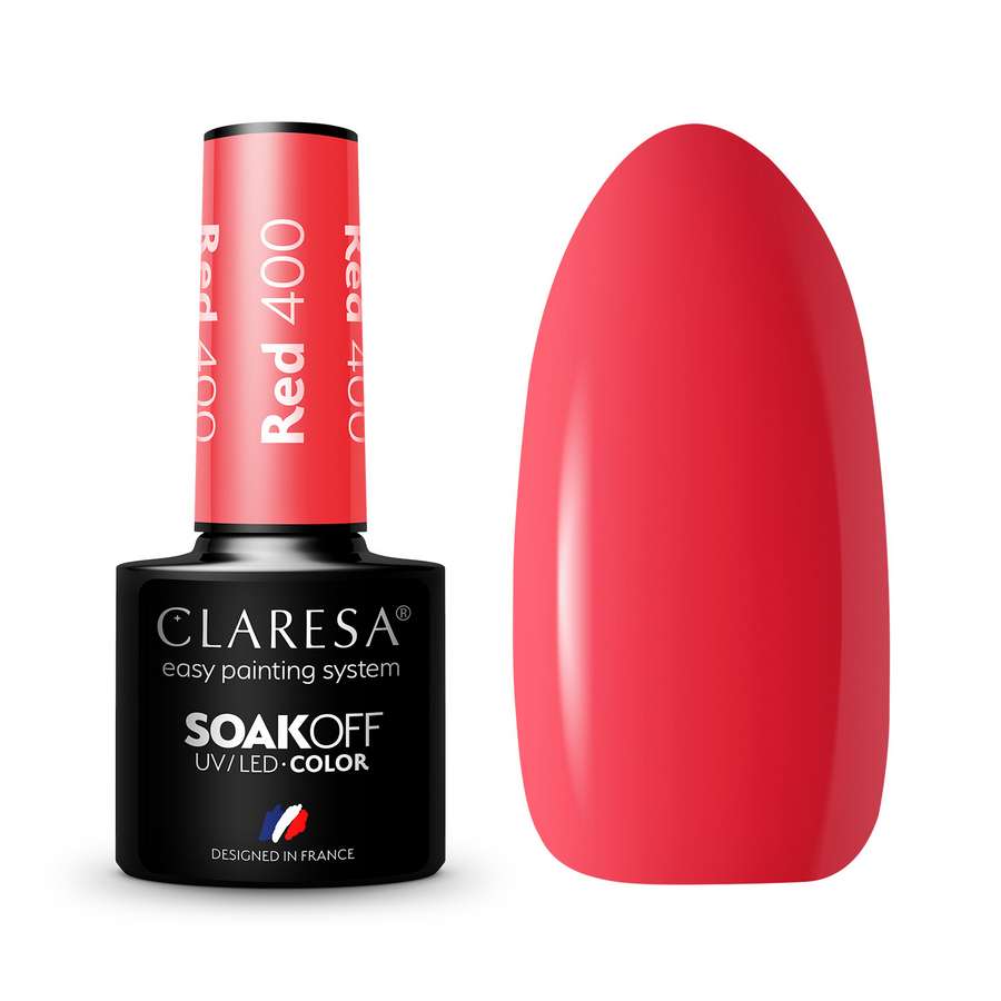 ESMALTE SEMIPERMANENTE ROJO CLARESA 400