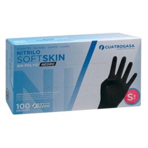 GUANTES NITRILO SOFTSKIN NEGRO TALLA S