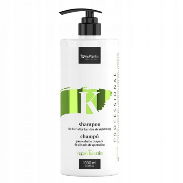 CHAMPU CABELLO DESPUES ALISADO VEGAN KERATIN 1000ML VIS PLANTIS