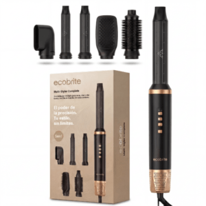 SECADOR, MOLDEADOR, ALISADOR 5 EN 1 ECOBRITE 1300 W