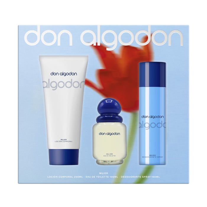 DON ALGODON MUJER PACK LOCIÓN+PERFUME+GEL
