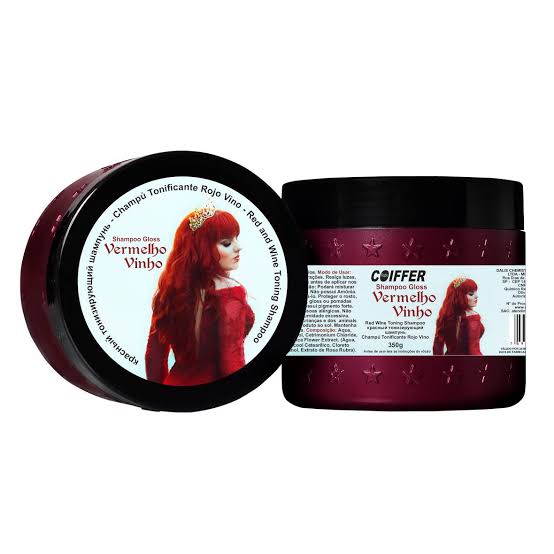 COIFFER CHAMPÚ TONIFICANTE ROJO VINO 350G